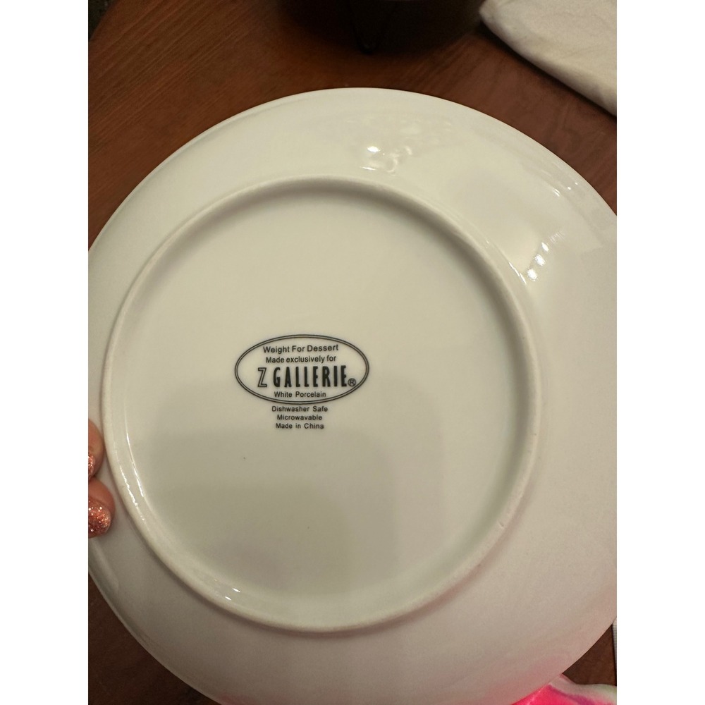 Z‎ Gallerie Weight For Dessert Plate Funny Diet Humor Kitchen Dining - Picture 3 of 9